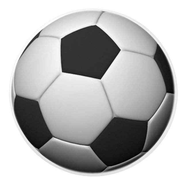 Soccer Ball ceramic knob (Front)