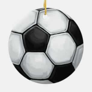 Soccer Ball Ceramic Ornament