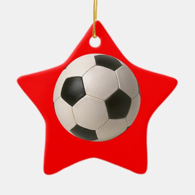 Soccer ball ceramic ornament (Front)