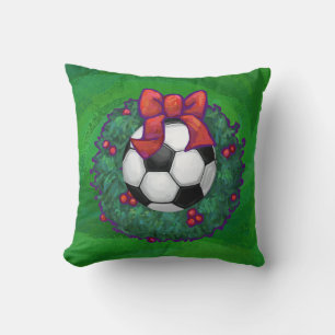 Soccer Ball Christmas Cushion