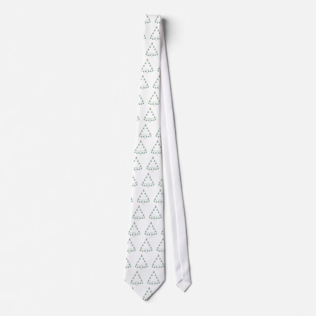 Soccer Ball Christmas Tree Necktie (Front)