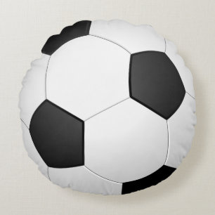 Soccer Ball Circle Sports Round Cushion