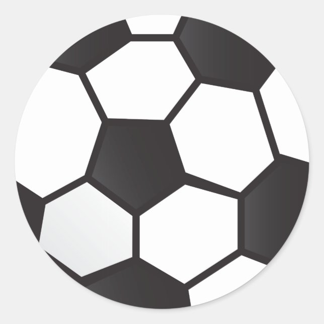 Soccer Ball Classic Round Sticker (Front)