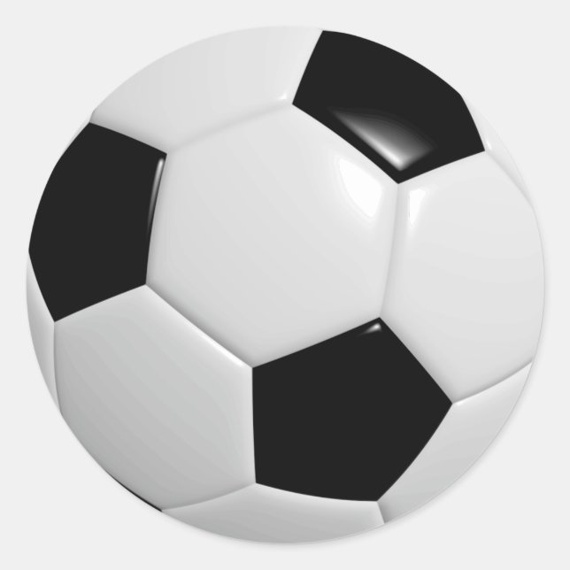 Soccer Ball Classic Round Sticker (Front)