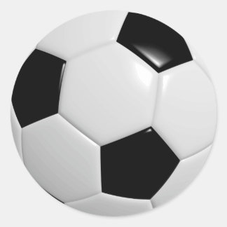 Soccer Ball Classic Round Sticker