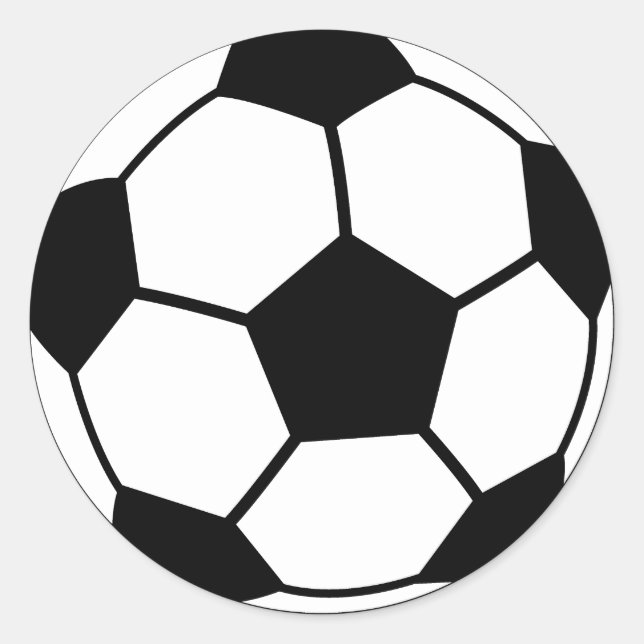 Soccer Ball Classic Round Sticker (Front)