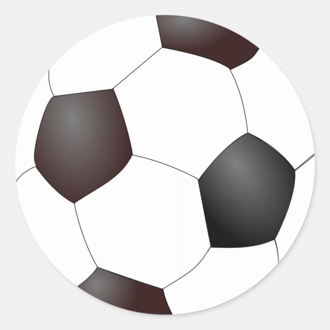Soccer Ball Classic Round Sticker (Front)