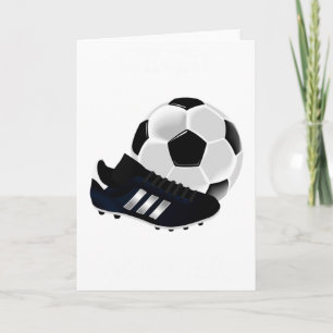 Soccer Ball Cleates Personalised T Shirt  Card
