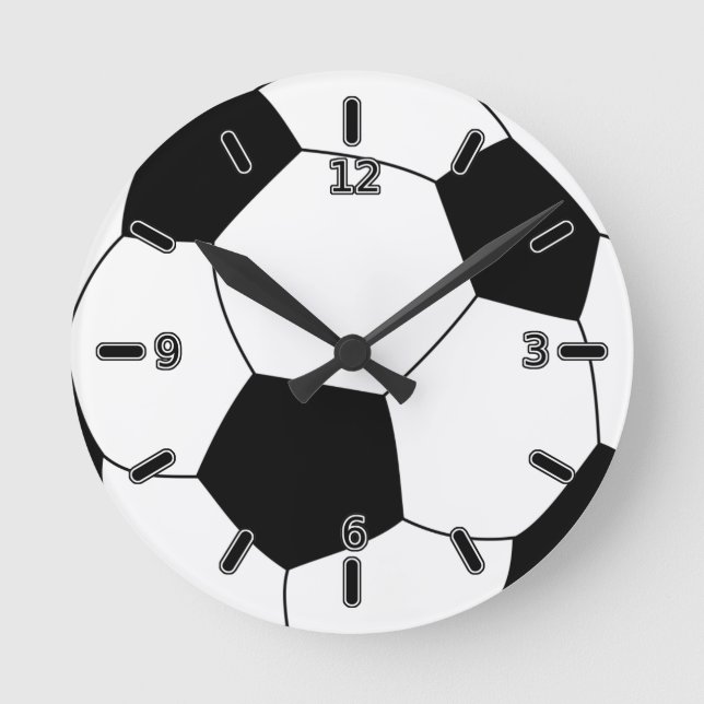 Soccer Ball Clock (With Numbers) (Front)