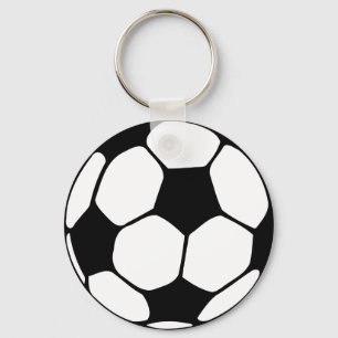 Soccer Ball  Close-up Key Ring