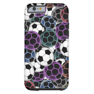 Soccer Ball Collage Tough iPhone 6 Case