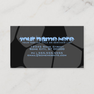 soccer ball : colour customisable : business card