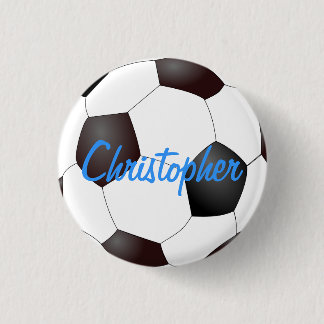 Soccer Ball - Customisable 3 Cm Round Badge