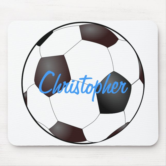 Soccer Ball - Customisable Mouse Pad (Front)