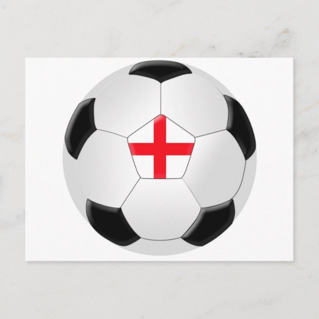 Soccer Ball – England Postcard (Front)