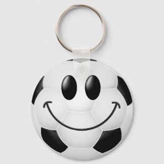 Soccer Ball Face Key Ring