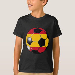 Soccer Ball Flag-Spain The MUSEUM Gifts Transp T-Shirt