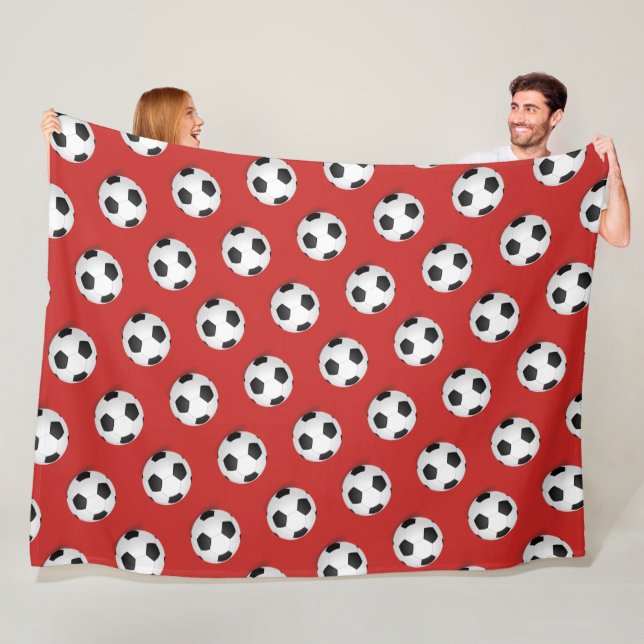 Soccer Ball Fleece Blanket (In Situ)
