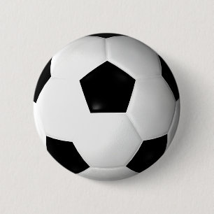 Soccer Ball ( football ) 6 Cm Round Badge