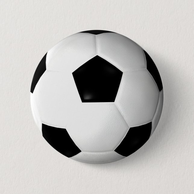 Soccer Ball ( football ) 6 Cm Round Badge (Front)
