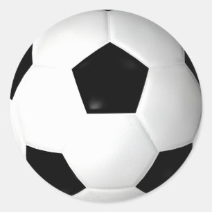 Soccer Ball ( football ) Classic Round Sticker