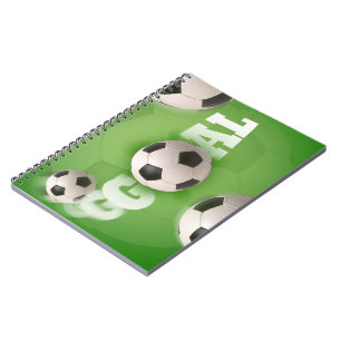 Soccer Ball Football Goal - Notebook