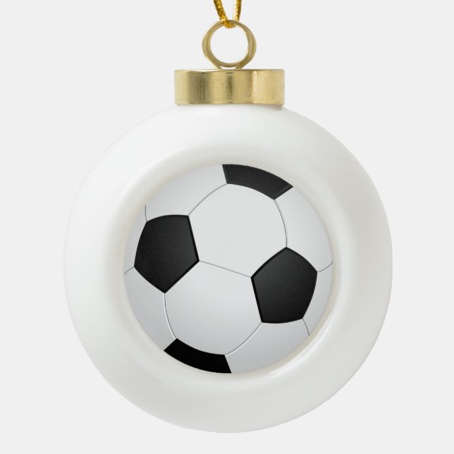 Soccer Ball Football Illustration Ornament (Front)