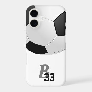 Soccer Ball Football Monogram Number Kids Sports