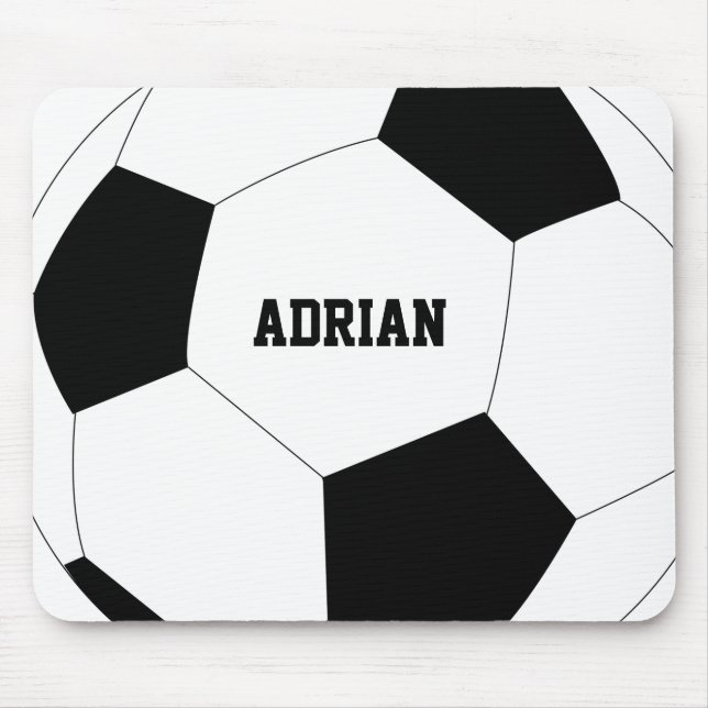 Soccer Ball Football Personalised  Mouse Pad (Front)