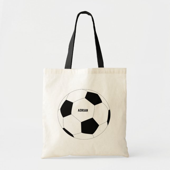 Soccer Ball Football Personalised Tote Bag (Front)
