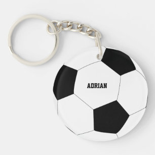 Soccer Ball Football Personalized Key Ring