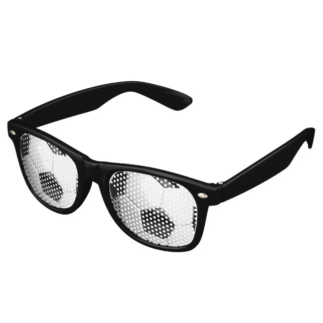 Soccer Ball Football Retro Sunglasses (Angled)