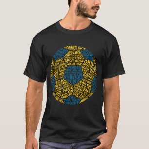 Soccer Ball Football Word Art T-Shirt