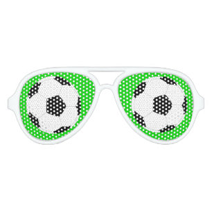 Soccer Ball Fun Football Player Party Aviator Sunglasses