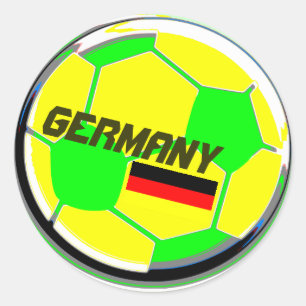 Soccer Ball Germany Classic Round Sticker