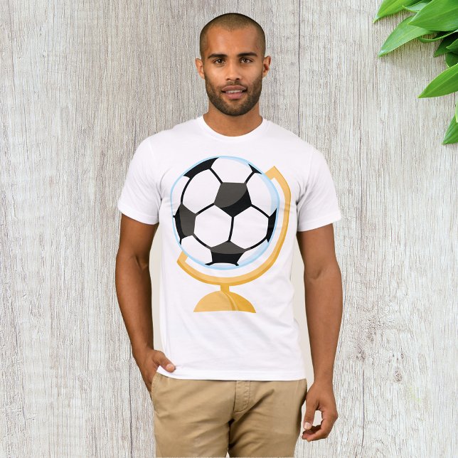 Soccer Ball Globe Mens T-Shirt (Creator Uploaded)