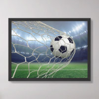 Soccer Ball Goal Net Stadium Lights