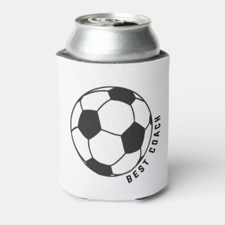 Soccer Ball Graphic Can Cooler - Soccer Coach Gift