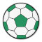 Soccer Ball Green Magnet