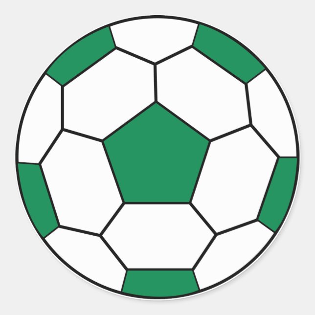 Soccer Ball Green Sticker (Front)
