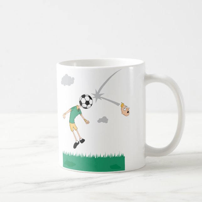 Soccer Ball Header Coffee Mug (Right)