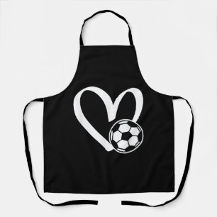 Soccer Ball Heart Apron