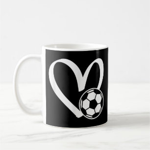 Soccer Ball Heart Coffee Mug