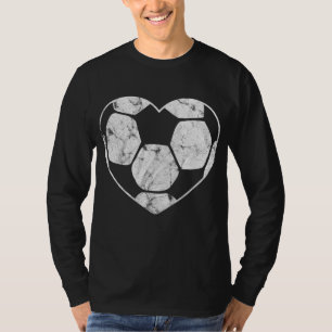 Soccer Ball Heart Mum Fan Parent T-Shirt