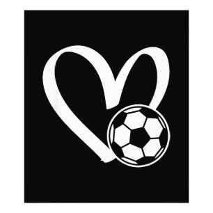 Soccer Ball Heart Photo Print