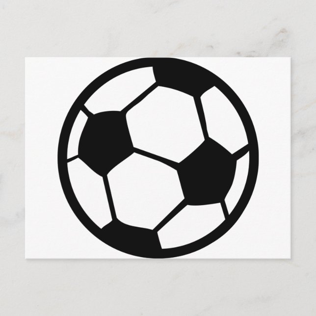 soccer ball icon postcard (Front)