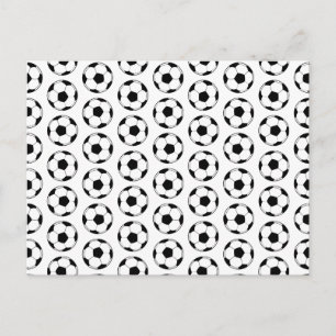 Soccer Ball Icons CUSTOM BACKGROUND COLOR Postcard