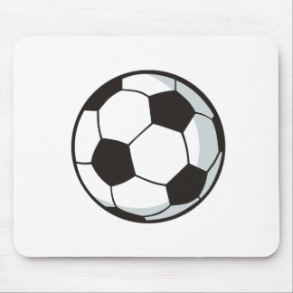 Soccer Ball in Cartoon Style Mouse Pad