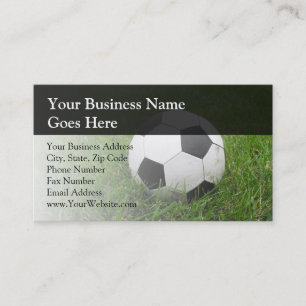Soccer Ball in Grass Business Card