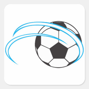 Soccer Ball in Motion Square Sticker